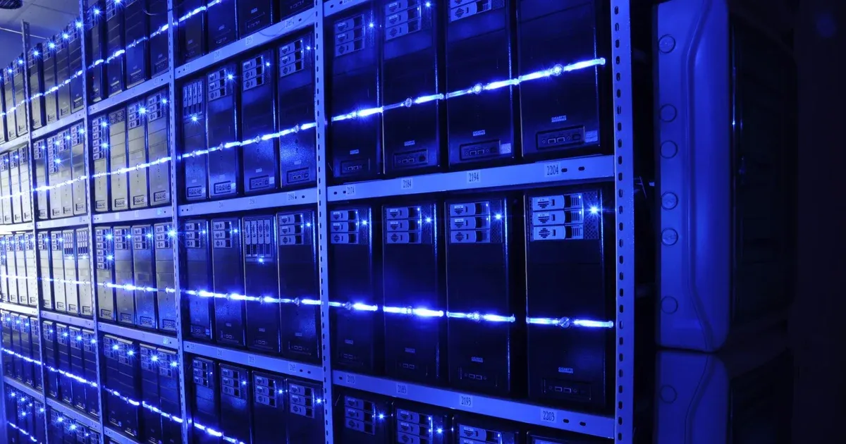 Абстрактная иллюстрация вычислительных блоков для ИИ